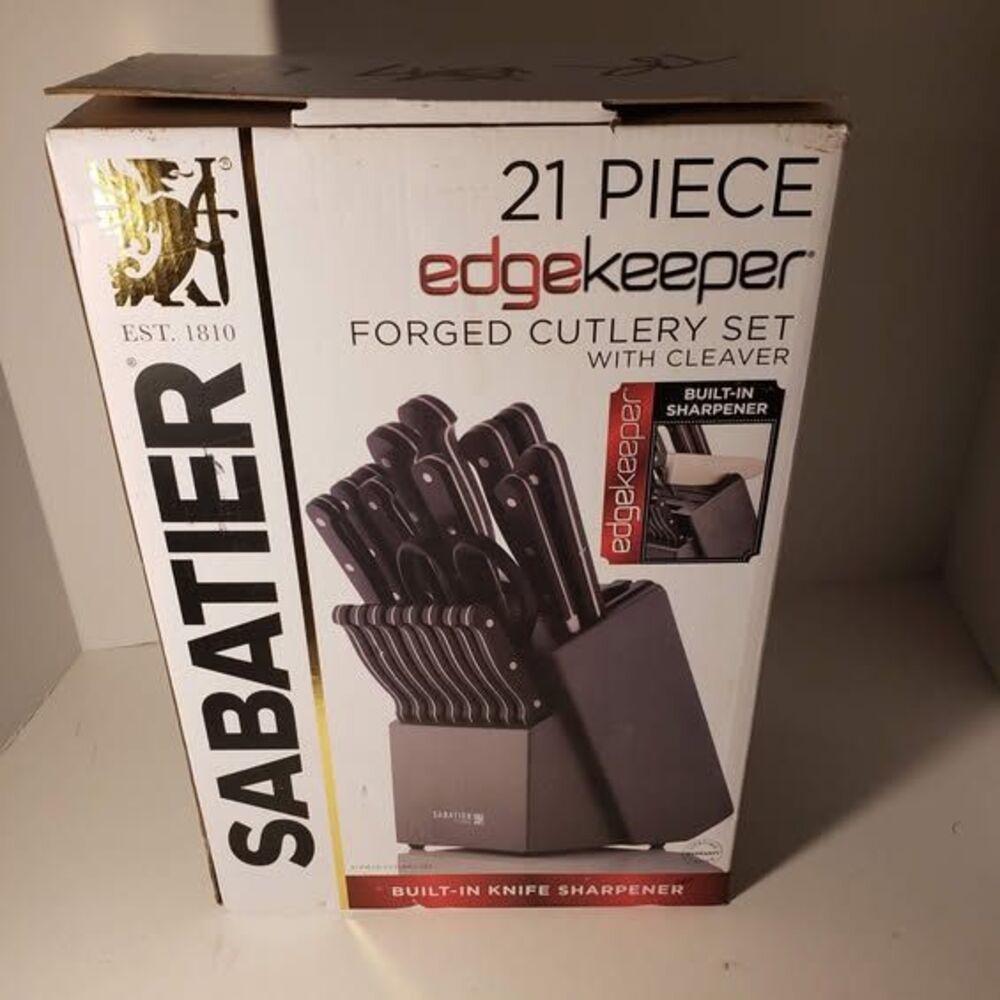 21 Piece Edgekeeper Forged Knife Set